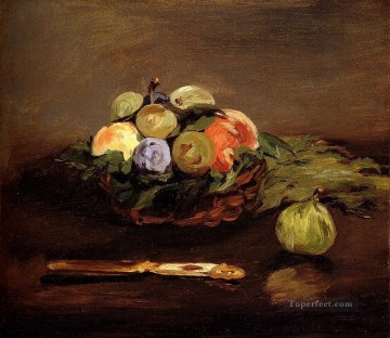  vidas Lienzo - Cesta de frutas Impresionismo Edouard Manet bodegones
